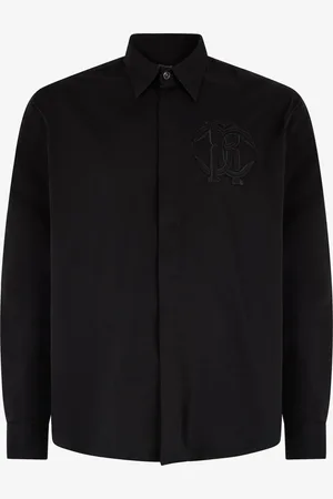 Roberto Cavalli Camisa Con Monograma Mirror Snake Bordado