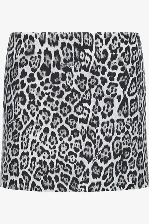 Roberto Cavalli Miniskirt with Leopard print