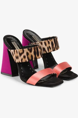 Roberto Cavalli Jaguar-Print Sandals