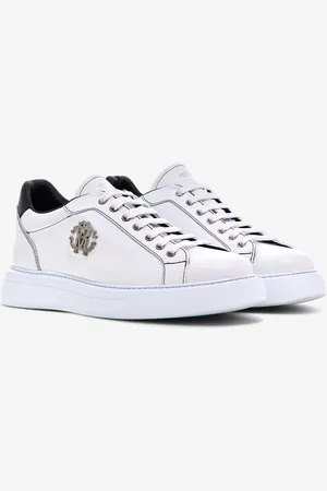 Roberto Cavalli Zapatillas de cuero con logo