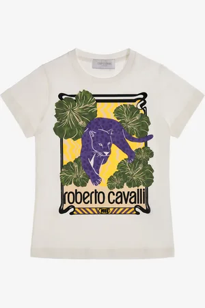 Roberto Cavalli T-shirt with Logo and print