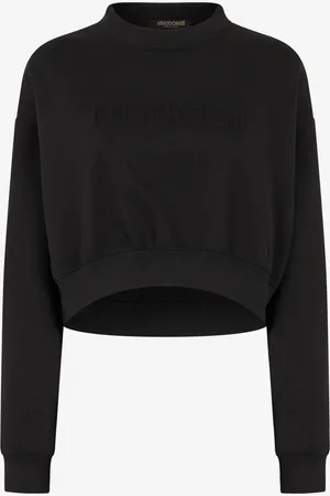 Roberto Cavalli Sudadera corta con logotipo