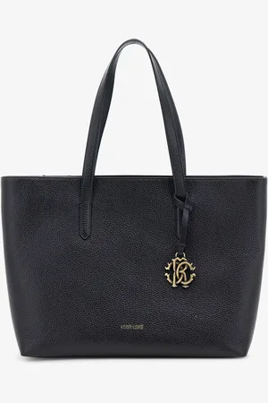 Roberto Cavalli Bolso shopper de piel con dije RC
