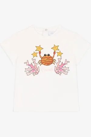 Roberto Cavalli Camiseta con cangrejo estampado