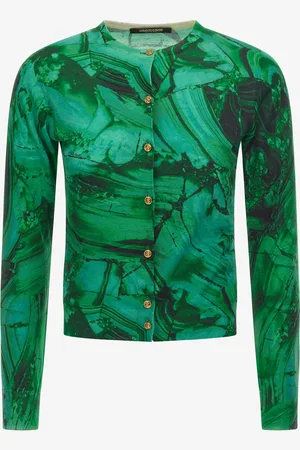 Roberto Cavalli Cárdigan con estampado Malachite