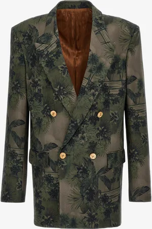Roberto Cavalli Blazer with Hawaii Green print