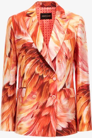 Roberto Cavalli Plumage print blazer