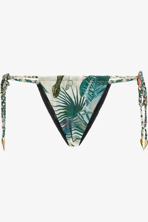 Roberto Cavalli Bikini bottom with Jungle print