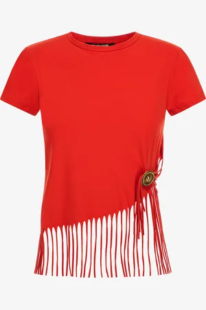 Roberto Cavalli Camiseta con flecos
