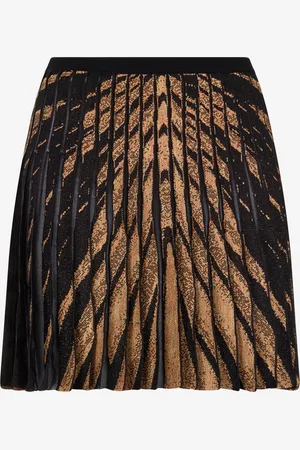 Roberto Cavalli Minifalda De Punto Estampado Ray Of Gold