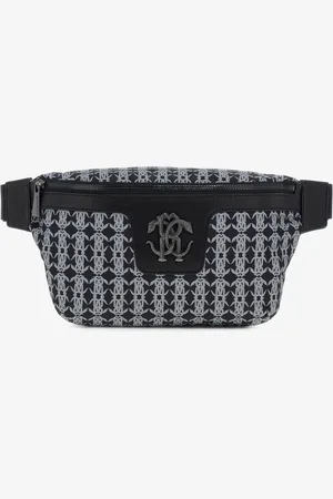 Roberto Cavalli Fanny pack with Monogram Mirror Snake