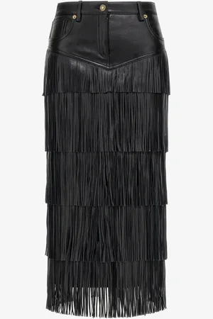 Roberto Cavalli Falda Midi con Flecos