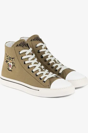 Roberto Cavalli Zapatillas Hi-Top con logotipo y jaguar bordados