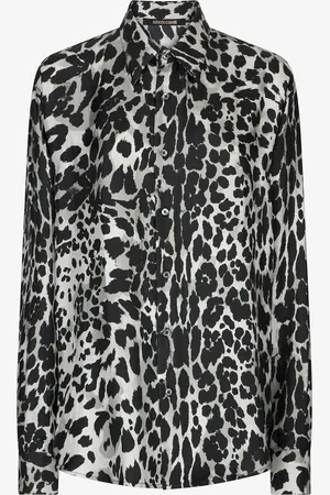 Roberto Cavalli Camisa Con Estampado Jaguar Skin
