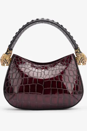 Roberto Cavalli Bolso con logotipo y escamas de cocodrilo