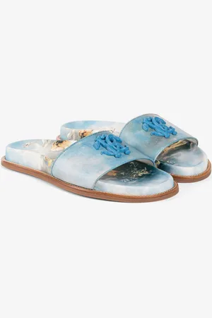 Roberto Cavalli Chanclas Mirror Snake estampadas
