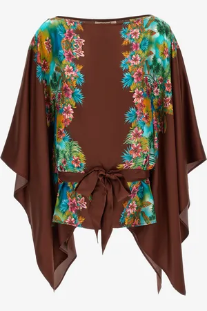 Roberto Cavalli Kaftan with Hawaii print