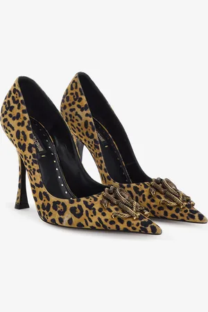 Roberto Cavalli Décolleté with Monogram Mirror Snake