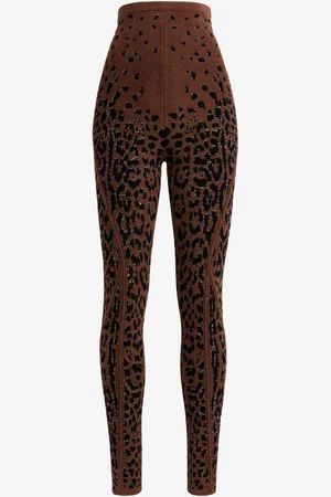 Roberto Cavalli Leggings Leopard de jacquard