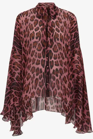 Roberto Cavalli Camisa estampada de leopardo