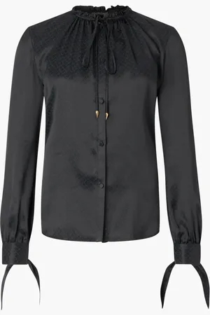Roberto Cavalli Camisa de seda efecto serpiente