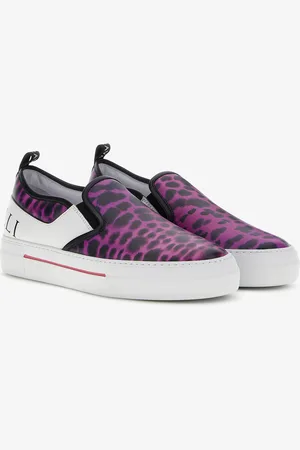 Roberto Cavalli Jaguar skin print slip on
