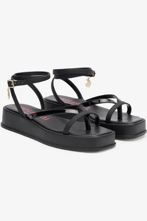 Roberto Cavalli Sandalias de dedo con plataforma y correas