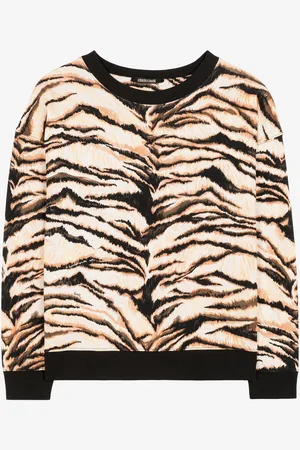 Roberto Cavalli Sudadera de algodón con estampado Freedom