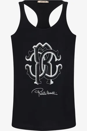 Roberto Cavalli Camiseta De Tirantes Con Monograma RC