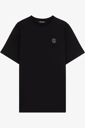Roberto Cavalli Camiseta de algodón Mirror Snake