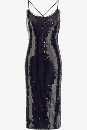 Roberto Cavalli Vestido Midi con Lentejuelas