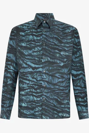 Roberto Cavalli Camisa Con Estampado Tiger Skin