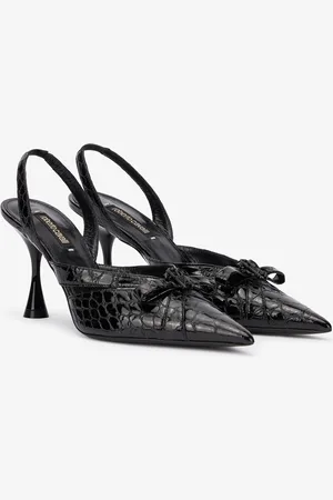 Roberto Cavalli Zapatos Destalonados Cocodrilo