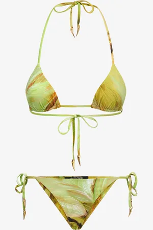 Roberto Cavalli Plumage print bikini