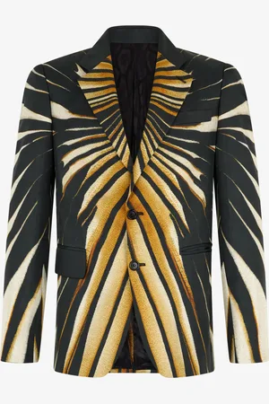 Roberto Cavalli Blazer Con Estampado Ray Of Gold