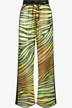 Roberto Cavalli Tiger Fluo Printed Trousers