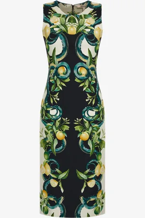 Roberto Cavalli Short Lemon print dress
