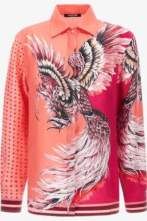 Roberto Cavalli Bird Patchwork print shirt