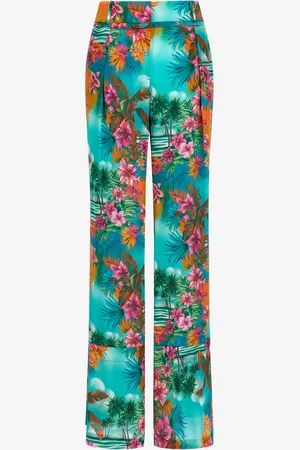 Roberto Cavalli Hawaii print trousers