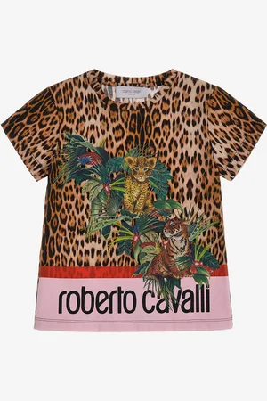 Roberto Cavalli Jaguar Skin print T-shirt