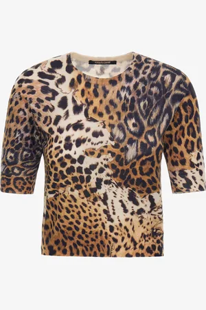 Roberto Cavalli Malachite Print Short sleeve Knit
