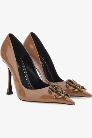 Roberto Cavalli Décolleté with Monogram Mirror Snake