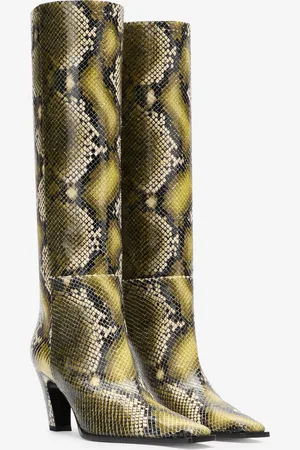Roberto Cavalli Botas Altas Con Estampado De Pitón