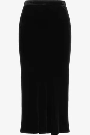 Roberto Cavalli Velvet midi skirt