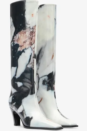 Roberto Cavalli Botas Altas Con Estampado Marble
