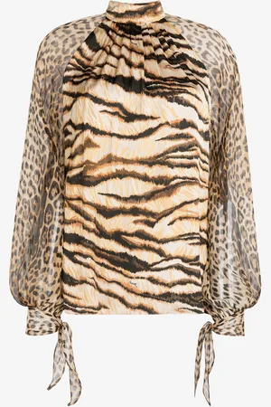 Roberto Cavalli Camisa con estampado Animal