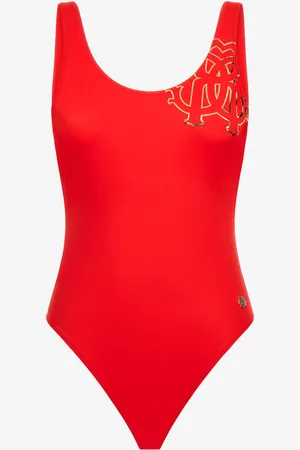 Roberto Cavalli Bañador Rojo con Monogram RC