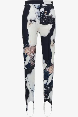 Roberto Cavalli Marble Print Pants