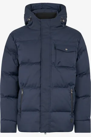 Roberto Cavalli Chaqueta Acolchada Azul con Capucha