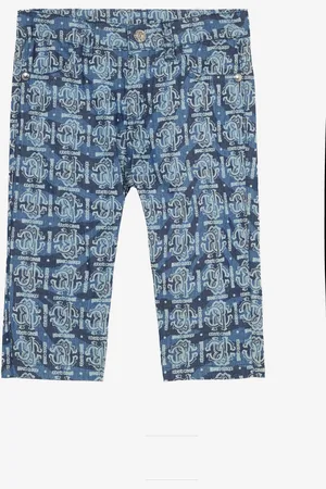 Roberto Cavalli Pantalones Estampado Piel De Tigre, Monograma RC E Inscripción